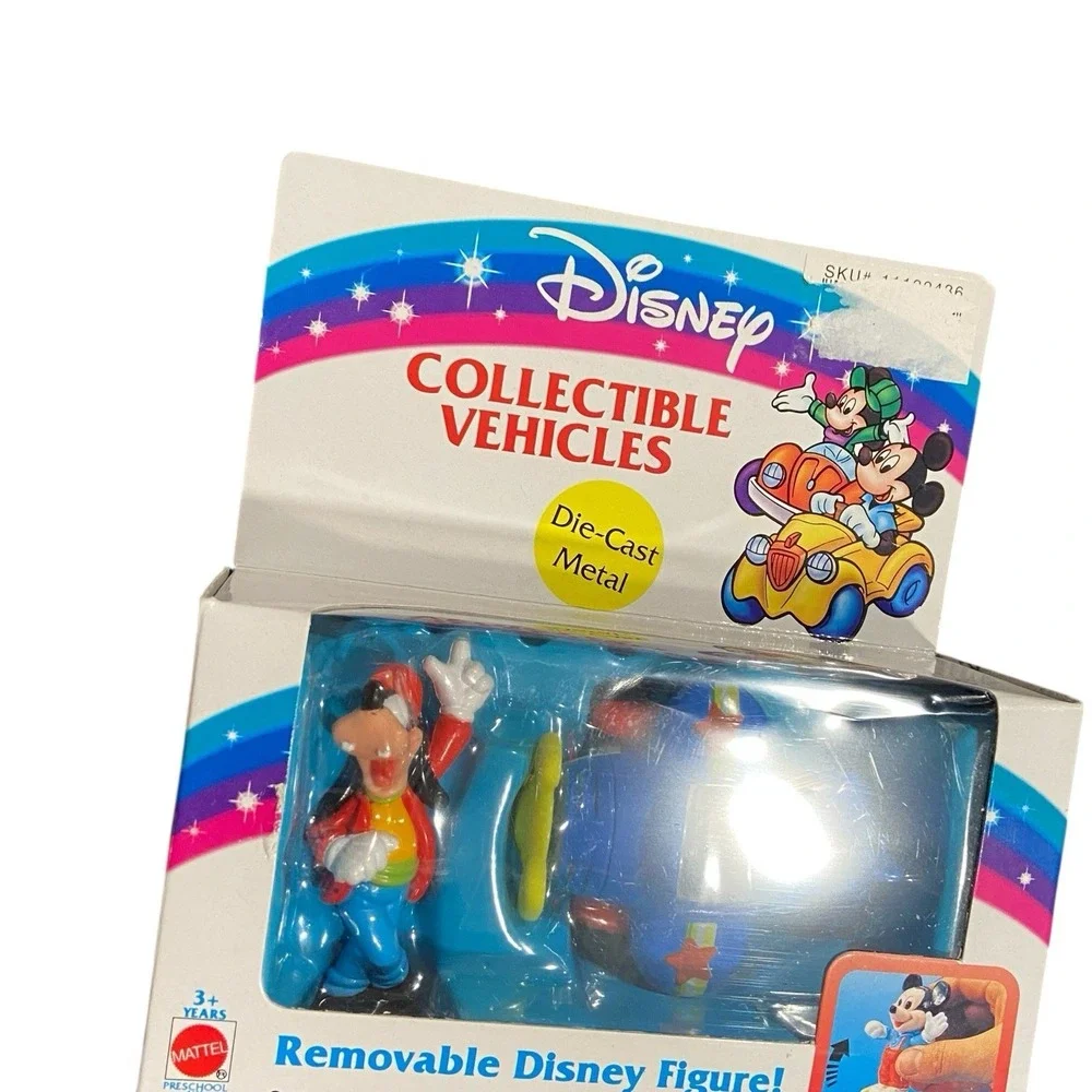 DISNEY COLLECTIBLE Vehicles 1992 Die Cast Metal Goofy Figure Airplane‎ Mattel